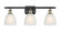 Ballston Three Light Bath Vanity in Black Antique Brass (405|516-3W-BAB-G381)