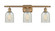 Ballston Three Light Bath Vanity in Brushed Brass (405|516-3W-BB-G2511)