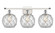 Ballston Three Light Bath Vanity in White Polished Chrome (405|516-3W-WPC-G122-8RW)