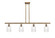 Ballston Four Light Island Pendant in Brushed Brass (405|516-4I-BB-G342)