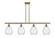 Ballston Four Light Island Pendant in Brushed Brass (405|516-4I-BB-G372)