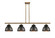 Ballston Four Light Island Pendant in Brushed Brass (405|516-4I-BB-M14-BK)