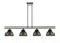Ballston Four Light Island Pendant in Matte Black (405|516-4I-BK-M14-BK)