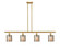 Ballston Four Light Island Pendant in Satin Gold (405|516-4I-SG-G116)