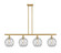 Ballston LED Island Pendant in Satin Gold (405|516-4I-SG-G122-8RW-LED)