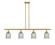 Ballston Four Light Island Pendant in Satin Gold (405|516-4I-SG-G257)