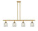 Ballston Four Light Island Pendant in Satin Gold (405|516-4I-SG-G259)