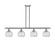 Ballston Four Light Island Pendant in Brushed Satin Nickel (405|516-4I-SN-G1213-8)