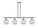 Ballston Four Light Island Pendant in Brushed Satin Nickel (405|516-4I-SN-G122-8RW)