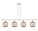 Ballston Four Light Island Pendant in White Polished Chrome (405|516-4I-WPC-G122-8RB)