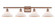 Ballston LED Bath Vanity in Antique Copper (405|516-4W-AC-G131-LED)