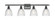 Ballston Four Light Bath Vanity in Matte Black (405|516-4W-BK-G382)