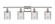 Ballston Four Light Bath Vanity in Polished Nickel (405|516-4W-PN-G112)
