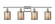 Ballston Four Light Bath Vanity in Polished Nickel (405|516-4W-PN-G116)