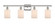 Ballston Four Light Bath Vanity in Polished Nickel (405|516-4W-PN-G341)