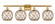 Ballston LED Bath Vanity in Satin Gold (405|516-4W-SG-G122-8RB-LED)