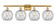 Ballston Four Light Bath Vanity in Satin Gold (405|516-4W-SG-G122-8RW)