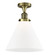 Franklin Restoration One Light Semi-Flush Mount in Antique Brass (405|517-1CH-AB-G41-L)