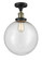 Franklin Restoration One Light Semi-Flush Mount in Black Antique Brass (405|517-1CH-BAB-G204-12)