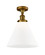 Franklin Restoration One Light Semi-Flush Mount in Brushed Brass (405|517-1CH-BB-G41-L)