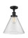 Franklin Restoration LED Semi-Flush Mount in Matte Black (405|517-1CH-BK-G44-L)