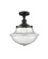 Franklin Restoration One Light Semi-Flush Mount in Matte Black (405|517-1CH-BK-G544)
