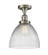 Franklin Restoration One Light Semi-Flush Mount in Brushed Satin Nickel (405|517-1CH-SN-G222)