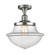 Franklin Restoration LED Semi-Flush Mount in Brushed Satin Nickel (405|517-1CH-SN-G542-LED)