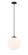 Auralume One Light Mini Pendant in Matte Black (405|612-BK-W)