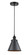 Edison One Light Mini Pendant in Matte Black (405|616-1PH-BK-M13-BK)