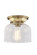Franklin Restoration One Light Flush Mount in Antique Brass (405|623-1F-AB-G72)