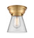 Franklin Restoration One Light Flush Mount in Brushed Brass (405|623-1F-BB-G62)