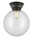Franklin Restoration LED Flush Mount in Matte Black (405|623-1F-BK-G202-12-LED)