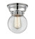 Franklin Restoration One Light Flush Mount in Polished Chrome (405|623-1F-PC-G202-6)