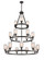 Ballston 18 Light Chandelier in Matte Black (405|82034-BK-G801)