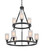 Ballston Nine Light Chandelier in Matte Black (405|8203-BK-G801)