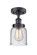 Ballston Urban One Light Semi-Flush Mount in Matte Black (405|916-1C-BK-G54)