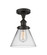 Ballston Urban One Light Semi-Flush Mount in Oil Rubbed Bronze (405|916-1C-OB-G42)