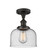 Ballston Urban One Light Semi-Flush Mount in Oil Rubbed Bronze (405|916-1C-OB-G74)