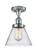 Ballston Urban LED Semi-Flush Mount in Polished Chrome (405|916-1C-PC-G44-LED)