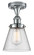 Ballston Urban LED Semi-Flush Mount in Polished Chrome (405|916-1C-PC-G64-LED)