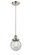 Ballston Urban LED Mini Pendant in Brushed Satin Nickel (405|916-1P-SN-G204-6-LED)