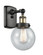Ballston Urban One Light Wall Sconce in Black Antique Brass (405|916-1W-BAB-G204-6)