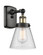 Ballston Urban One Light Wall Sconce in Black Antique Brass (405|916-1W-BAB-G64)