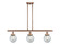 Ballston Urban LED Island Pendant in Antique Copper (405|916-3I-AC-G204-6-LED)