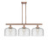 Ballston Urban LED Island Pendant in Antique Copper (405|916-3I-AC-G74-L-LED)