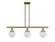 Ballston Urban LED Island Pendant in Brushed Brass (405|916-3I-BB-G202-6-LED)