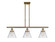Ballston Urban Three Light Island Pendant in Brushed Brass (405|916-3I-BB-G42)