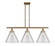 Ballston Urban Three Light Island Pendant in Brushed Brass (405|916-3I-BB-G42-L)