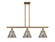 Ballston Urban Three Light Island Pendant in Brushed Brass (405|916-3I-BB-G43)